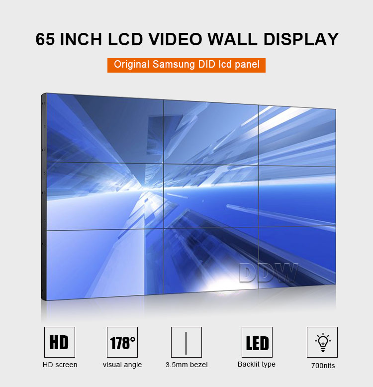 Video Wall DDW 65" 3.5mm 700nits (Panel Samsung)