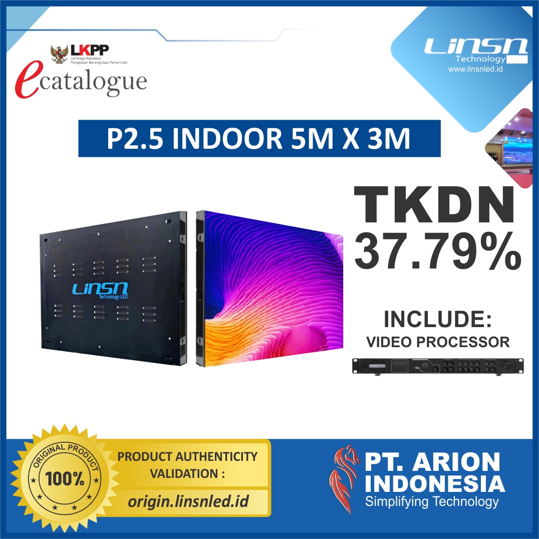  Paket Videotron Indoor P2.5 5mx3m 