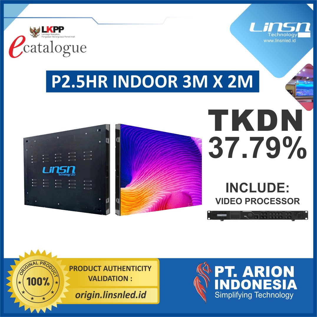  Paket Videotron Indoor P2.5HR 3mx2m 