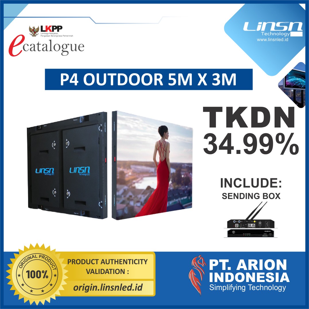 Paket Videotron Outdoor P4 5mx3m 