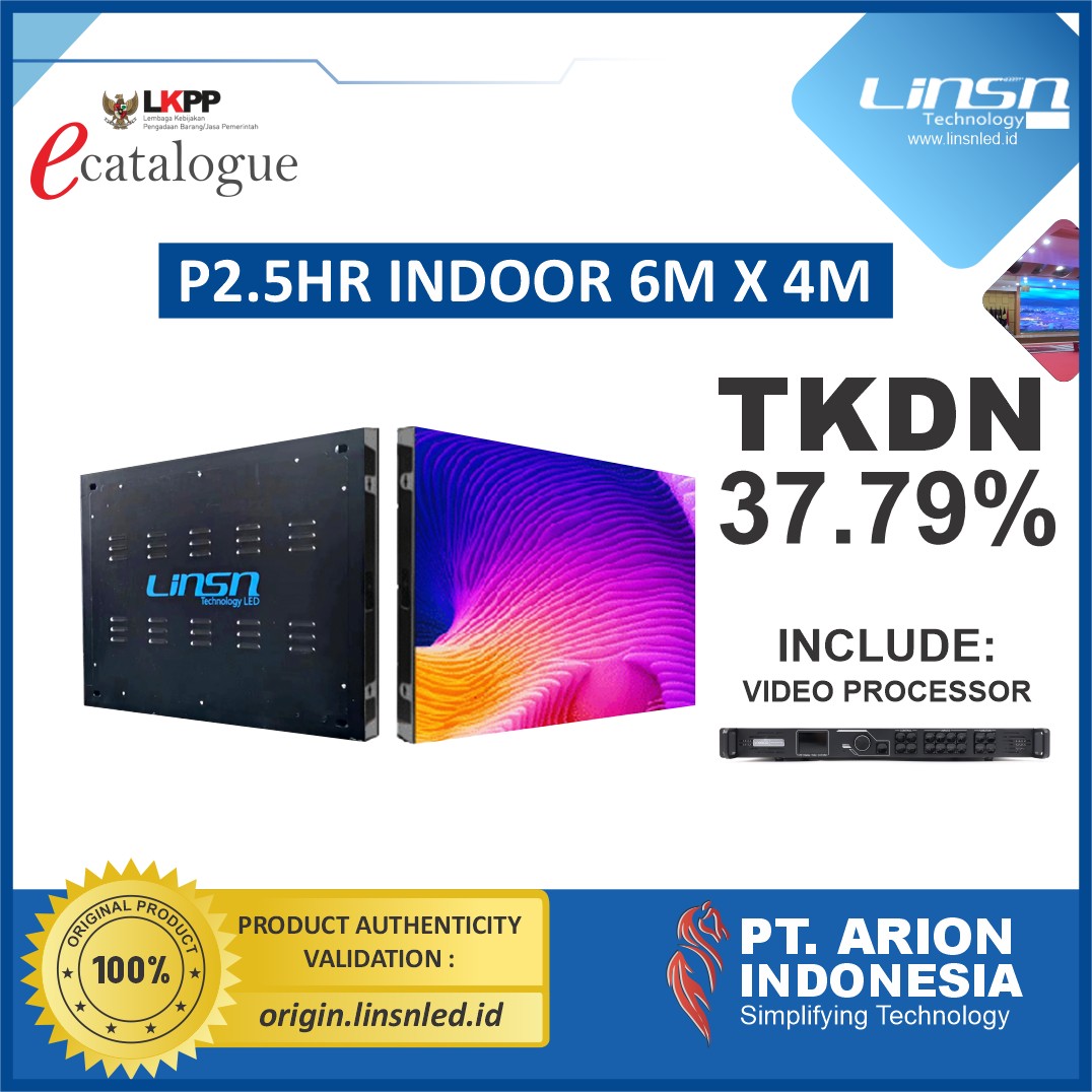 Paket Videotron Indoor P2.5HR 6mx4m 