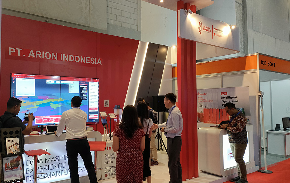 Kondisi hari pertama IISMEX di booth PT Arion Indonesia. (rad)