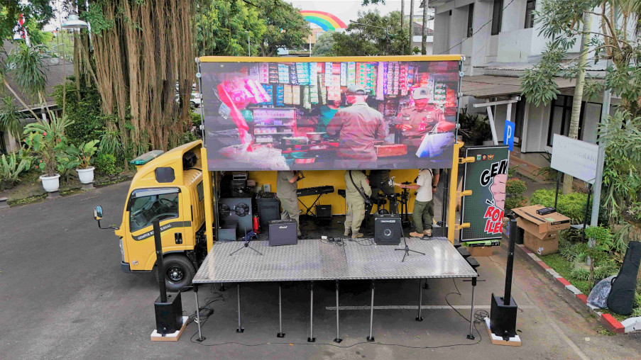 Mobil Videotron Satpol PP Kabupaten Malang: Kolaborasi Teknologi LINSN untuk Sosialisasi, Promosi, hingga Hiburan Publik