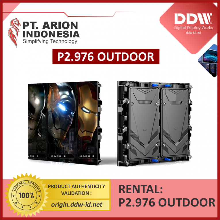 DDW P2.976 Outdoor Rental