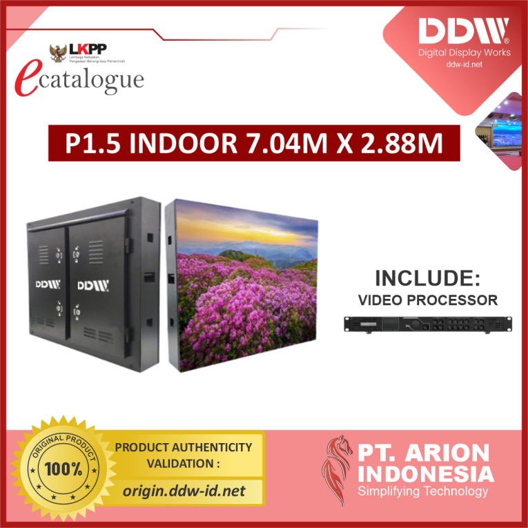 Paket Videotron Indoor P1.5 7.04mx2.88m