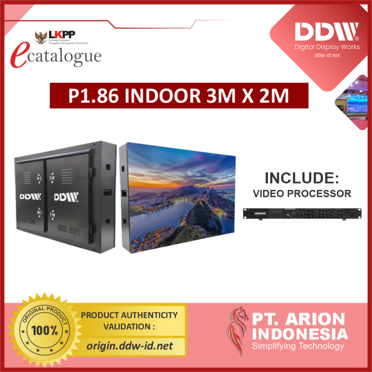 [Non TKDN] Paket Videotron Indoor P1.86 3mx2m